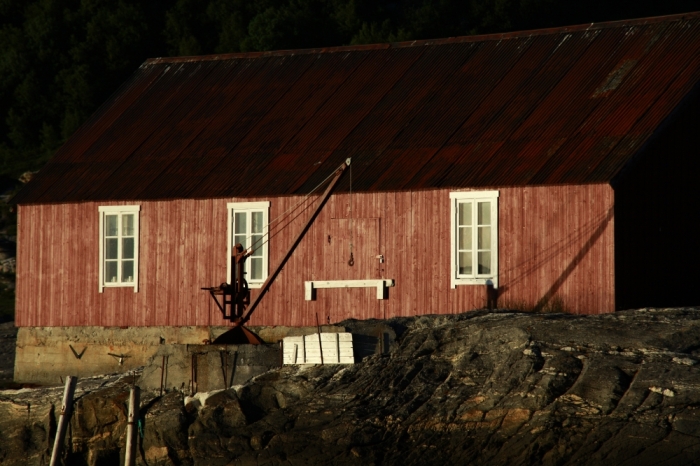 Rybársky domček pod bouldrami v Bodø