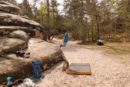 Bouldering Buthiers Piscine