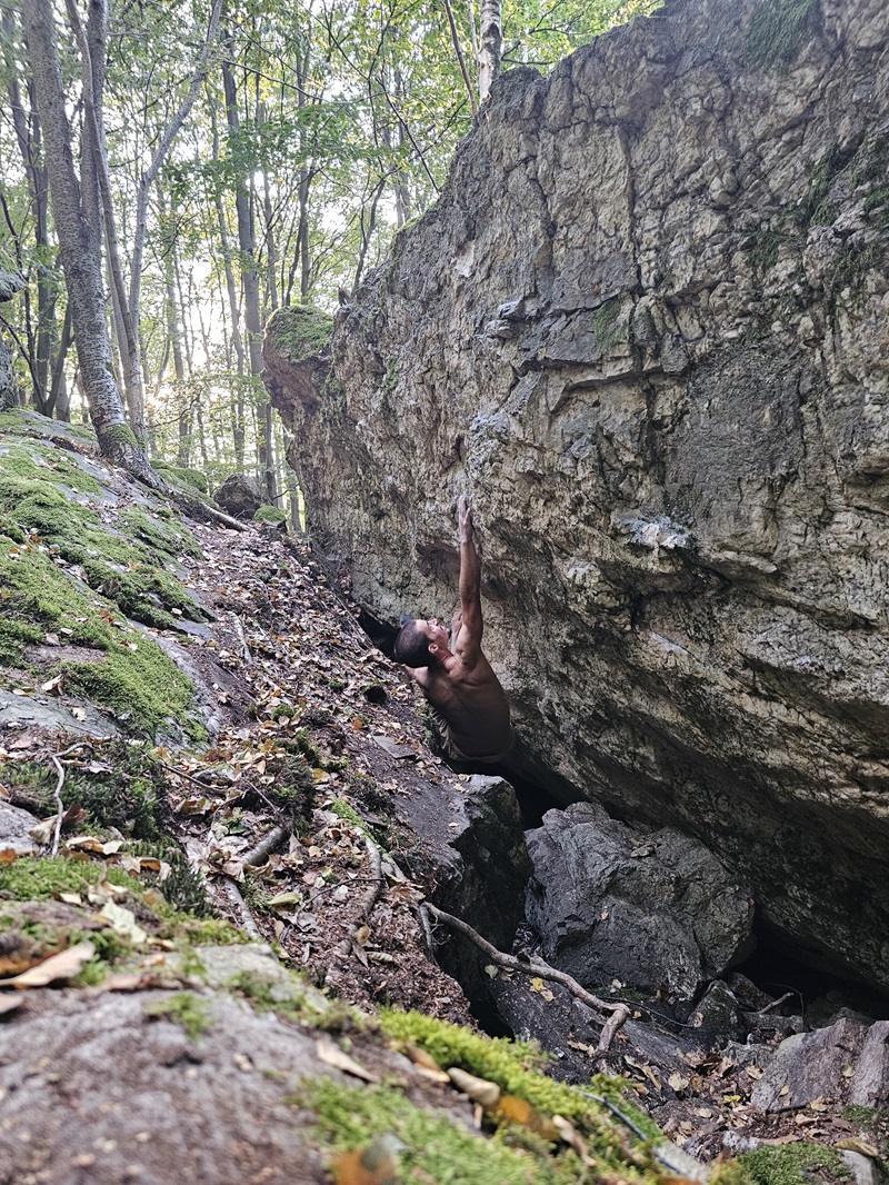 Bouldering nad horárňou pri Rybníčku