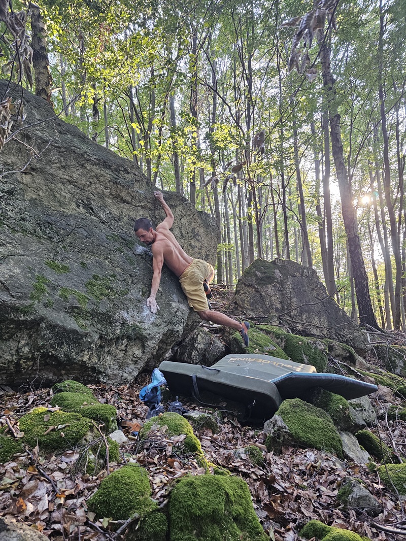 Bouldering nad horárňou pri Rybníčku