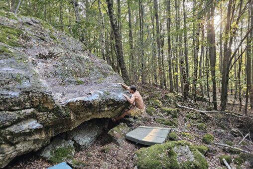 Bouldering nad horárňou pri Rybníčku