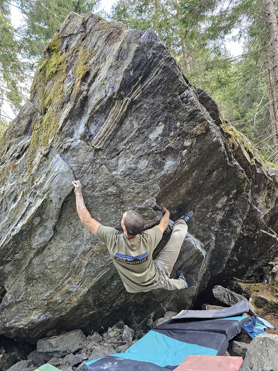Bouldering v Pitztali - Mandlers Boden
