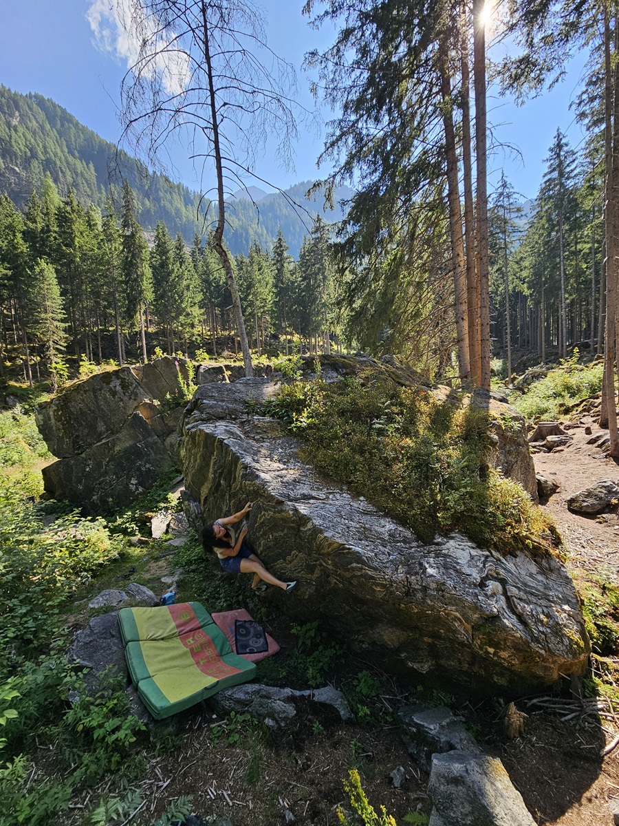 Bouldering v Pitztali - Mandlers Boden