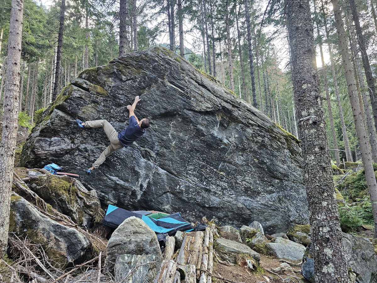 Bouldering v Pitztali - Mandlers Boden