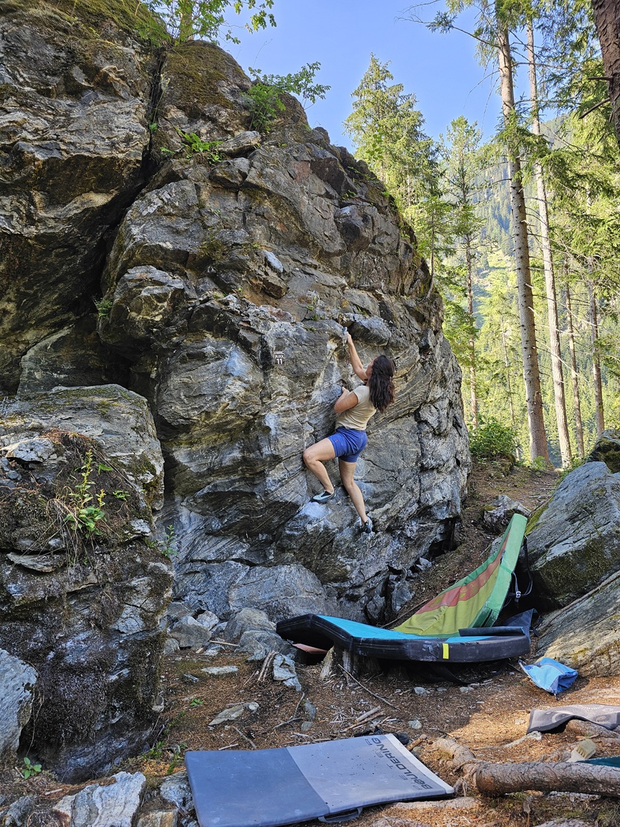 Bouldering v Pitztali - Mandlers Boden