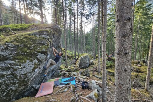 Bouldering v Pitztali - Mandlers Boden